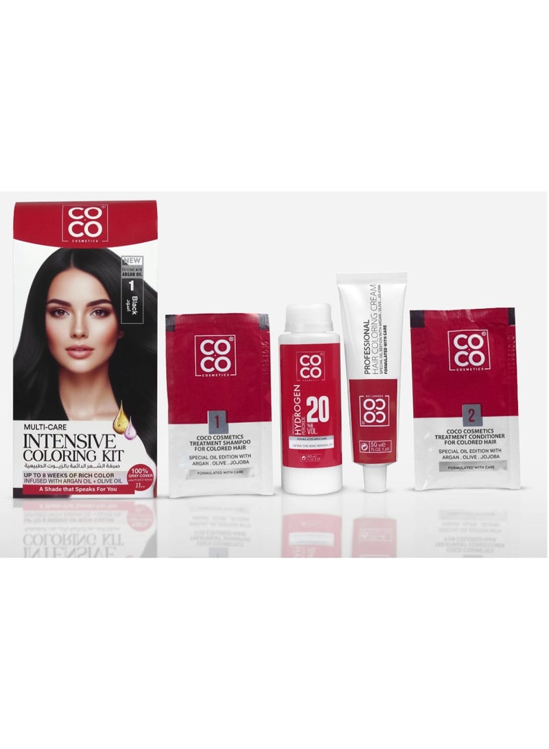 Coco Multi Care Intensive Coloring Kit - 1 Black - Image 1